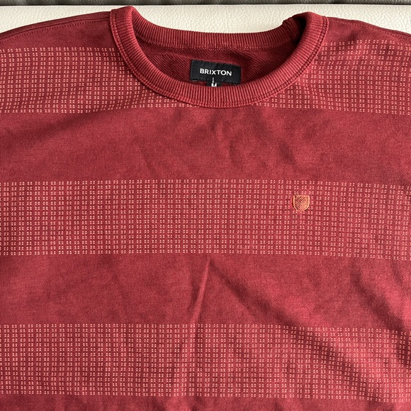 NWT - Brixton Men’s Hilt Stripes Crew Oversized Sweatshirt - Size M - Picture 5 of 8